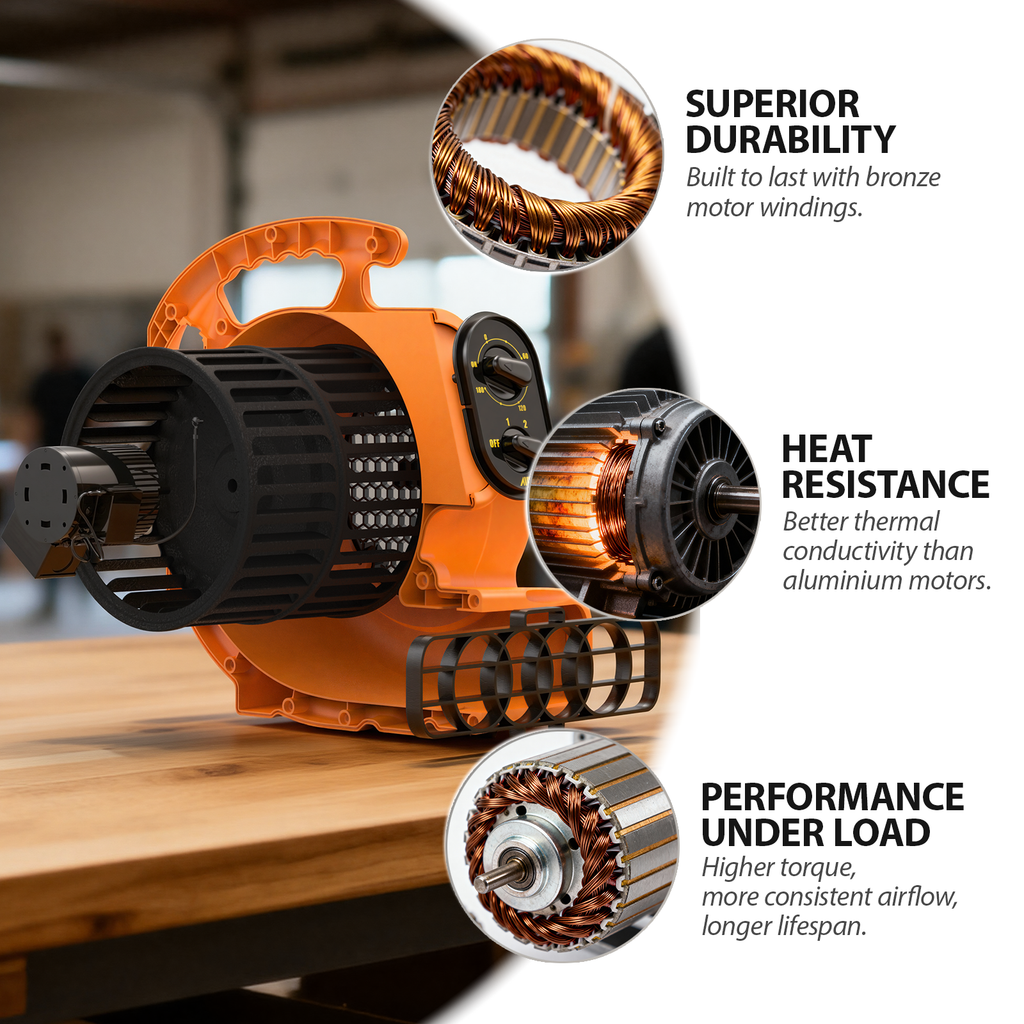 Air Mover, 1100 CFM 1/4 HP 200W with Timer