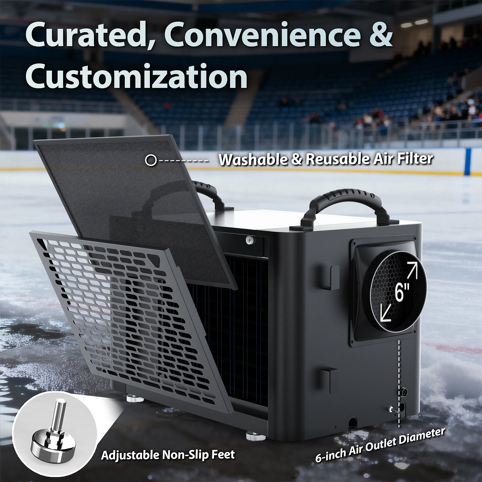 Commercial Dehumidifier, 155 Pints with Pump and Drain Hose - Energy Star Certified