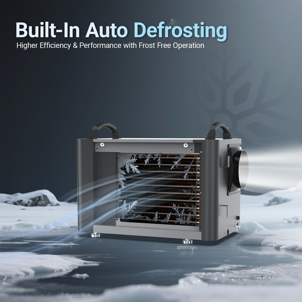 Commercial Dehumidifier, 155 Pints with Pump and Drain Hose - Energy Star Certified