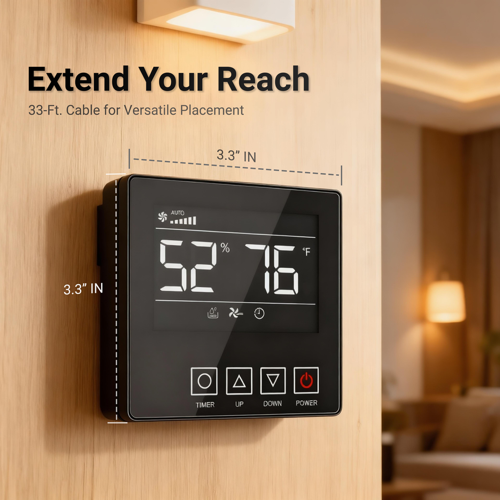 External Control Panel with Digital Display for Commercial Dehumidifier for Model ACD155P